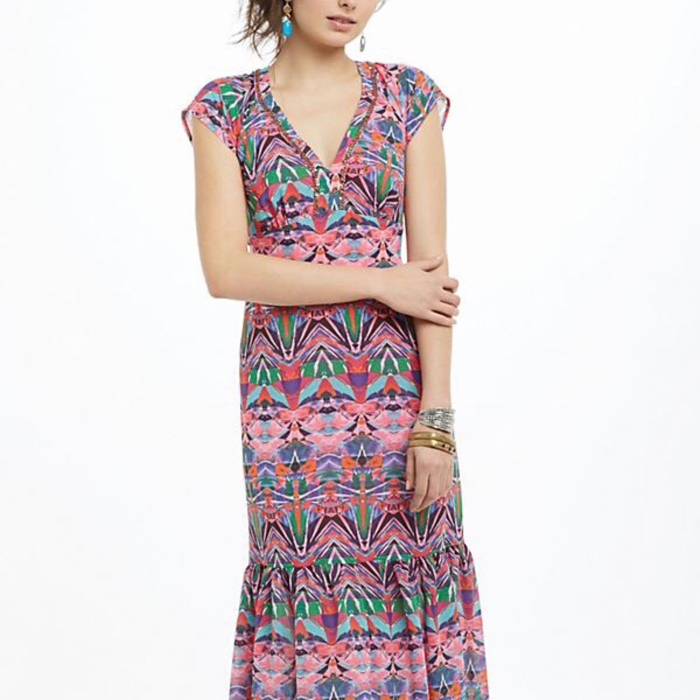 Vanessa Virginia Mural Maxi Dress